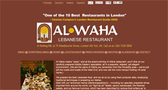Desktop Screenshot of alwaharestaurant.com