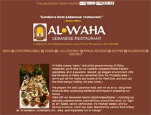 Tablet Screenshot of alwaharestaurant.com